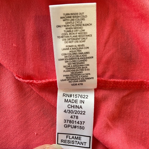 EDDIE BAUER Girl's "Let's Go Wild" Pajama Top Long Sleeve Large 14-16 PJs Sleep - Picture 5 of 5